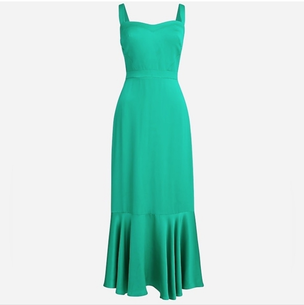 NWT J.Crew Collection Fitted Flare-Hem Luster Crepe Dress Sz 6